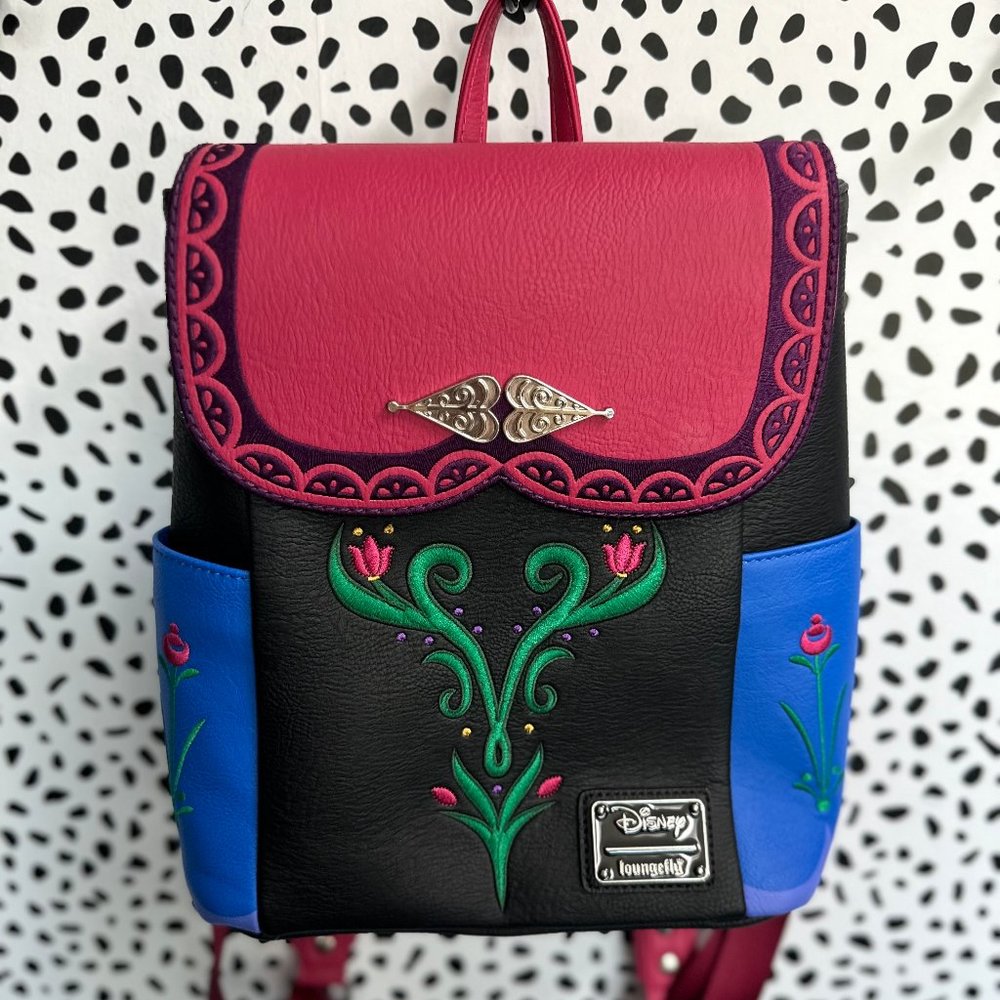 Loungefly x Disney Anna Frozen Cosplay Mini Backpack